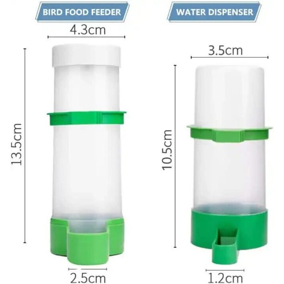 4 pcs Bird cage Hanging water Feeder for Large Capacity Plastic Container - Picture 3 of 4